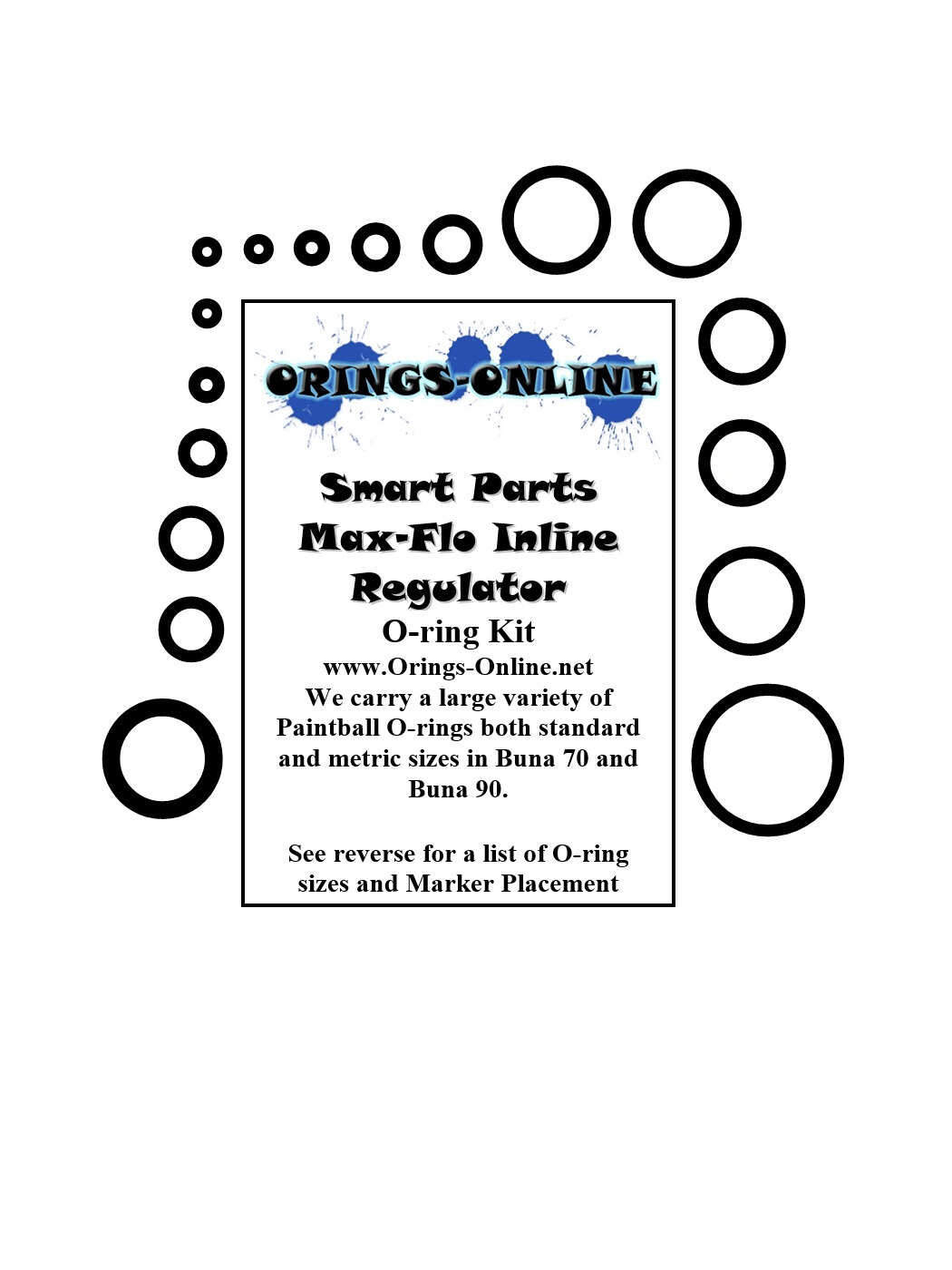Smart Parts Max Flo Inline Regulator O-ring Kit